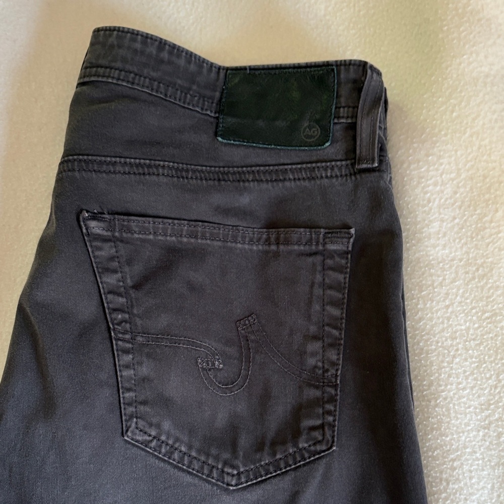 Ag Adriano Goldschmied Men’s Charcoal Slim Straight Jeans